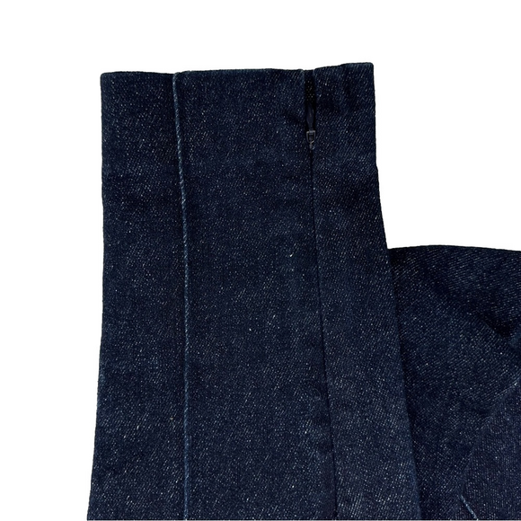 Theory Leggings Women's Size 2 Dark Denim Nep High Waisted Skinny Seamed - Picture 5 of 13